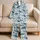 Whale Shark Ocean Life And Kelp For Coastal Getaways And Relaxed Summer Evenings Satin Pajamas Set - 5