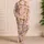 Golden Retriever Puppies with Paw Prints for Cozy Family Mornings and Playful Days Satin Pajamas Set - 4