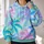 Pastel Palm Tree Silhouettes for Relaxed Tropical Getaways and Everyday Escapes All-over Print Hoodie (Lightweight) - 2