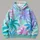 Pastel Palm Tree Silhouettes for Relaxed Tropical Getaways and Everyday Escapes All-over Print Hoodie (Lightweight) - 4