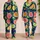 Citrus Slice Motifs for Fresh Summer Lounging and Relaxed Weekend Style Satin Pajamas Set - 2