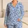 Light Blue Leopard Spots for Relaxed Summer Lounging and Easy Weekend Getaways at Home Satin Pajamas Set - 1
