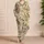 Vintage European Rabbit and Botanical Motifs for Cozy Woodland Evenings Satin Pajamas Set - 4