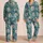 Blue White Tiger and Gold Scrolls for Mystical Lounging and Relaxed Evenings at Home Satin Pajamas Set - 2