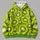 Lime Green Kiwi Slice Motif For Fresh Everyday Street Style Wear All-over Print Hoodie (Lightweight) - 4