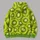 Lime Green Kiwi Slice Motif For Fresh Everyday Street Style Wear All-over Print Hoodie (Lightweight) - 5