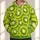 Lime Green Kiwi Slice Motif For Fresh Everyday Street Style Wear All-over Print Hoodie (Lightweight) - 1