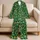 Golden Horseshoes And Lucky Clovers For Relaxed St Patrick's Day Evenings Satin Pajamas Set - 5