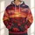 Crimson Tulip Sunset Field for Evening Outings and Bold Nature Lovers Who Love Color All-over Print Hoodie (Lightweight) - 1