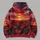 Crimson Tulip Sunset Field for Evening Outings and Bold Nature Lovers Who Love Color All-over Print Hoodie (Lightweight) - 5