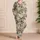 White Cranes and Pine Boughs for Serene Coastal Getaways and Summer Retreats Satin Pajamas Set - 4
