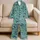 Sea Turtle Palm And Island Geometrics For Tropical Getaways And Coastal Living Satin Pajamas Set - 5