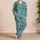 Sea Turtle Palm And Island Geometrics For Tropical Getaways And Coastal Living Satin Pajamas Set - 4