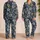 Golden Palm And Monstera Leaves For Relaxed Tropical Vacation Style Satin Pajamas Set - 2