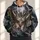 Owl in Moonlit Flight with Small Birds for Nature Lovers and Night Sky Enthusiasts All-over Print Hoodie (Lightweight) - 1