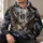 Owl in Moonlit Flight with Small Birds for Nature Lovers and Night Sky Enthusiasts All-over Print Hoodie (Lightweight) - 6