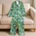 White Crane Lotus Pond Serenity for Relaxed Coastal Getaways and Nature Lovers at Home Satin Pajamas Set - 5