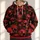 Crimson Skull Collage for Bold Autumn Street Style and Everyday Wear All-over Print Hoodie (Lightweight) - 1