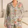 Watercolor Garden Flowers for Relaxed Summer Getaways and Easy Weekend Lounging Satin Pajamas Set - 1