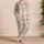 Watercolor Garden Flowers for Relaxed Summer Getaways and Easy Weekend Lounging Satin Pajamas Set - 4
