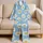 White Daisy and Golden Center Summer Blooms for Beach Days and Relaxed Getaways Satin Pajamas Set - 5