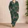 Swirling Christmas Trees and Golden Stars for Cozy Holiday Evenings and Men’s Gatherings Satin Pajamas Set - 4