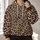 Brown Black Leopard Spots for Casual Streetwear and Everyday Weekend Style All-over Print Hoodie (Lightweight) - 2