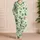 Watercolor Four-Leaf Clover Starbursts for Cheerful Summer Getaways and Relaxed Days Satin Pajamas Set - 4