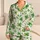 Watercolor Four-Leaf Clover Starbursts for Cheerful Summer Getaways and Relaxed Days Satin Pajamas Set - 1