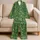 Blooming Cactus Garden with Cheerful Desert Colors for Relaxing Weekends Satin Pajamas Set - 5