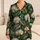 Golden Brown Palm Fronds for Relaxed Tropical Getaways and Easy Coastal Lounging Style Satin Pajamas Set - 1