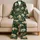 Golden Brown Palm Fronds for Relaxed Tropical Getaways and Easy Coastal Lounging Style Satin Pajamas Set - 5