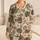 Monstera Hibiscus Tropical Foliage for Relaxed Island Getaways and Summer Lounging Satin Pajamas Set - 1