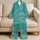 Tropical Skeleton Beach Loungers for Playful Summer Getaways and Poolside Escapes Satin Pajamas Set - 5