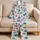 Retro Palm Tree Motifs for Relaxed Tropical Getaways and Sunny Coastal Weekend Style Satin Pajamas Set - 5