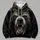 Regal Roaring Bear Portrait for Bold Outdoor Adventures and Everyday Wear All-over Print Hoodie (Lightweight) - 4