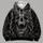 Gothic Skull And Butterfly Motif For Dark Alternative Style And Halloween Nights All-over Print Hoodie (Lightweight) - 4