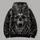 Gothic Skull And Butterfly Motif For Dark Alternative Style And Halloween Nights All-over Print Hoodie (Lightweight) - 5