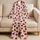 Strawberry And Dainty Heart Motifs For Sweet Summer Lounging And Cozy Evenings Satin Pajamas Set - 5