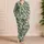 Tropical Monstera and Palm Leaves for Relaxed Island Getaways and Serene Summer Evenings Satin Pajamas Set - 4