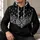 Black And White Paisley Bandana Motif For Everyday Fall Style And Gift Giving All-over Print Hoodie (Lightweight) - 6