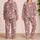 Pink Moon Phases and Celestial Nights for Cozy Summer Lounging and Relaxed Evenings Satin Pajamas Set - 2