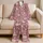 Pink Moon Phases and Celestial Nights for Cozy Summer Lounging and Relaxed Evenings Satin Pajamas Set - 5