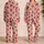 Strawberry Heart Motifs for Cozy Romantic Evenings and Sweet Everyday Comfort Satin Pajamas Set - 2