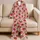 Strawberry Heart Motifs for Cozy Romantic Evenings and Sweet Everyday Comfort Satin Pajamas Set - 5