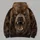 Roaring Brown Bear Portrait for Rugged Outdoor Adventures and Woodland Weekend Wear All-over Print Hoodie (Lightweight) - 5