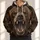 Roaring Brown Bear Portrait for Rugged Outdoor Adventures and Woodland Weekend Wear All-over Print Hoodie (Lightweight) - 1