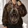 Roaring Brown Bear Portrait for Rugged Outdoor Adventures and Woodland Weekend Wear All-over Print Hoodie (Lightweight) - 2