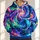 Iridescent Cosmic Vortex With Sparkling Stardust For Bold Everyday Street Style All-over Print Hoodie (Lightweight) - 1