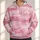 Rose Pink Abstract Brushstroke Texture for Casual Spring Autumn Outings and Everyday Wear All-over Print Hoodie (Lightweight) - 1